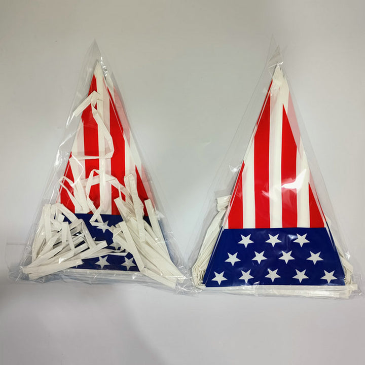 Unisex nan robust Outdoor Pennant String made of polyester with star field and pointed pendants Bowlift