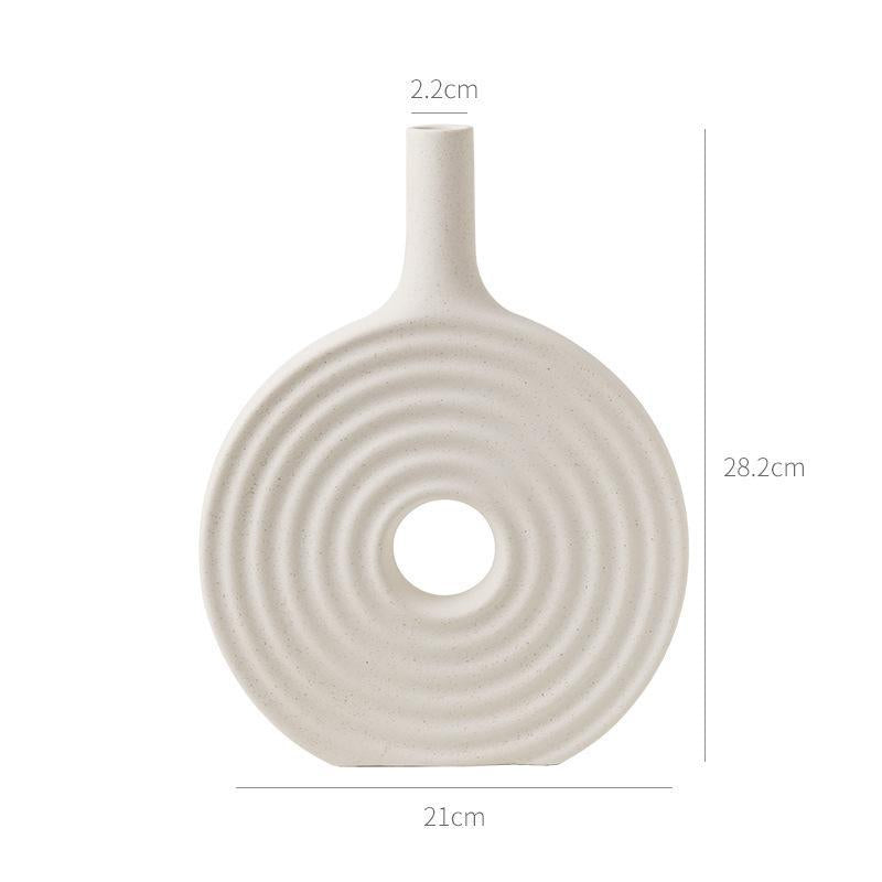 Decorative Geometric Ceramic Vase
