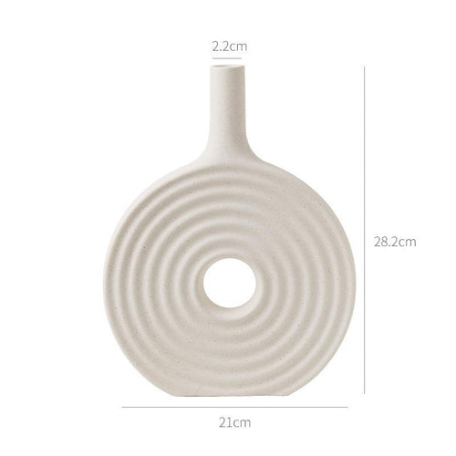 Decorative Geometric Ceramic Vase