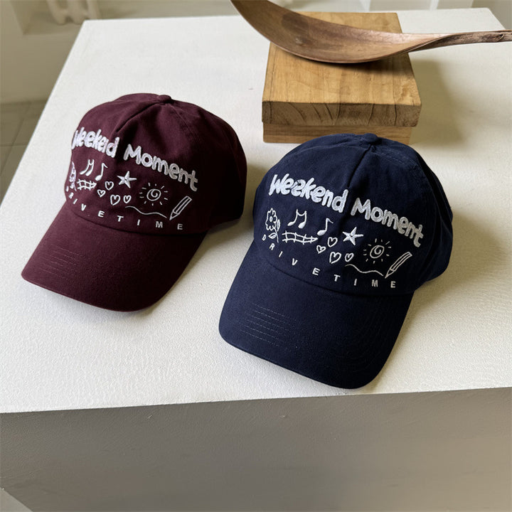 Women's Embroidered Graphic Visor Cap Bowlift