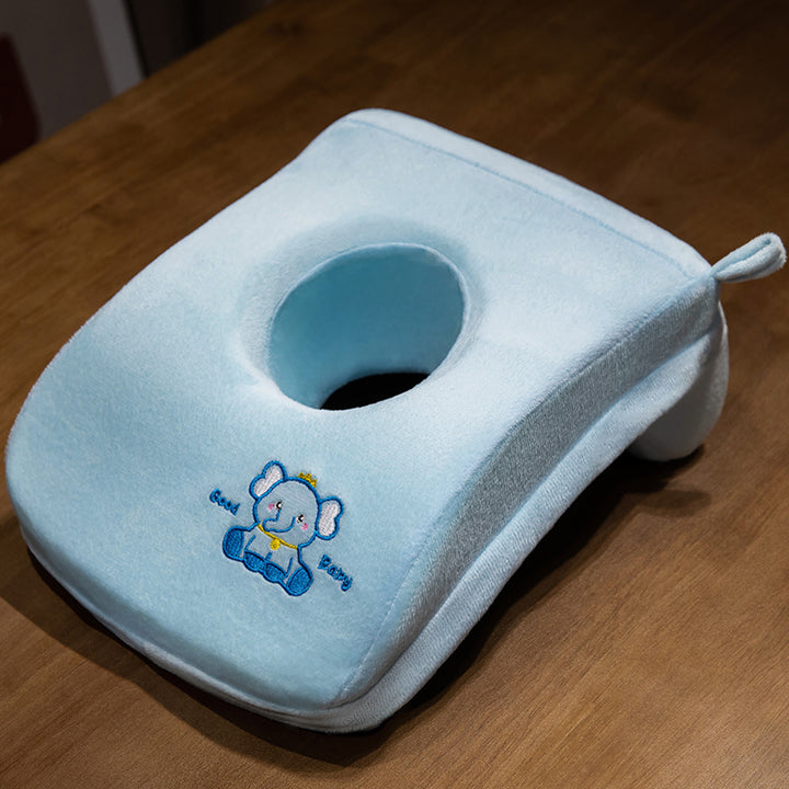 Plush Neck Support Pillow with Ergonomic Cutout Bowlift