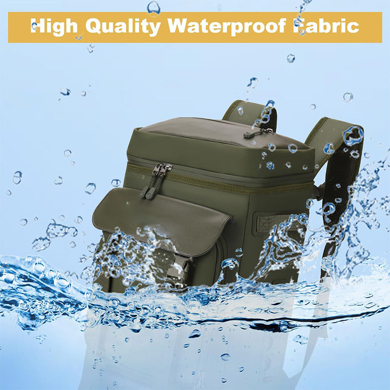 Insulated cooler backpack with side mesh pockets Bowlift