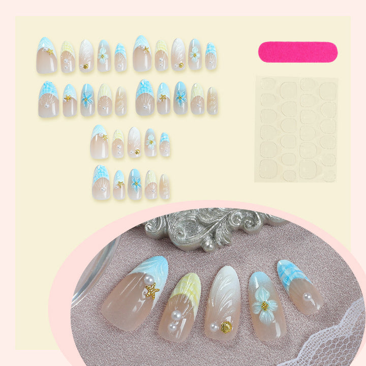 Creative Shell Design Press-On Nail Set Bowlift