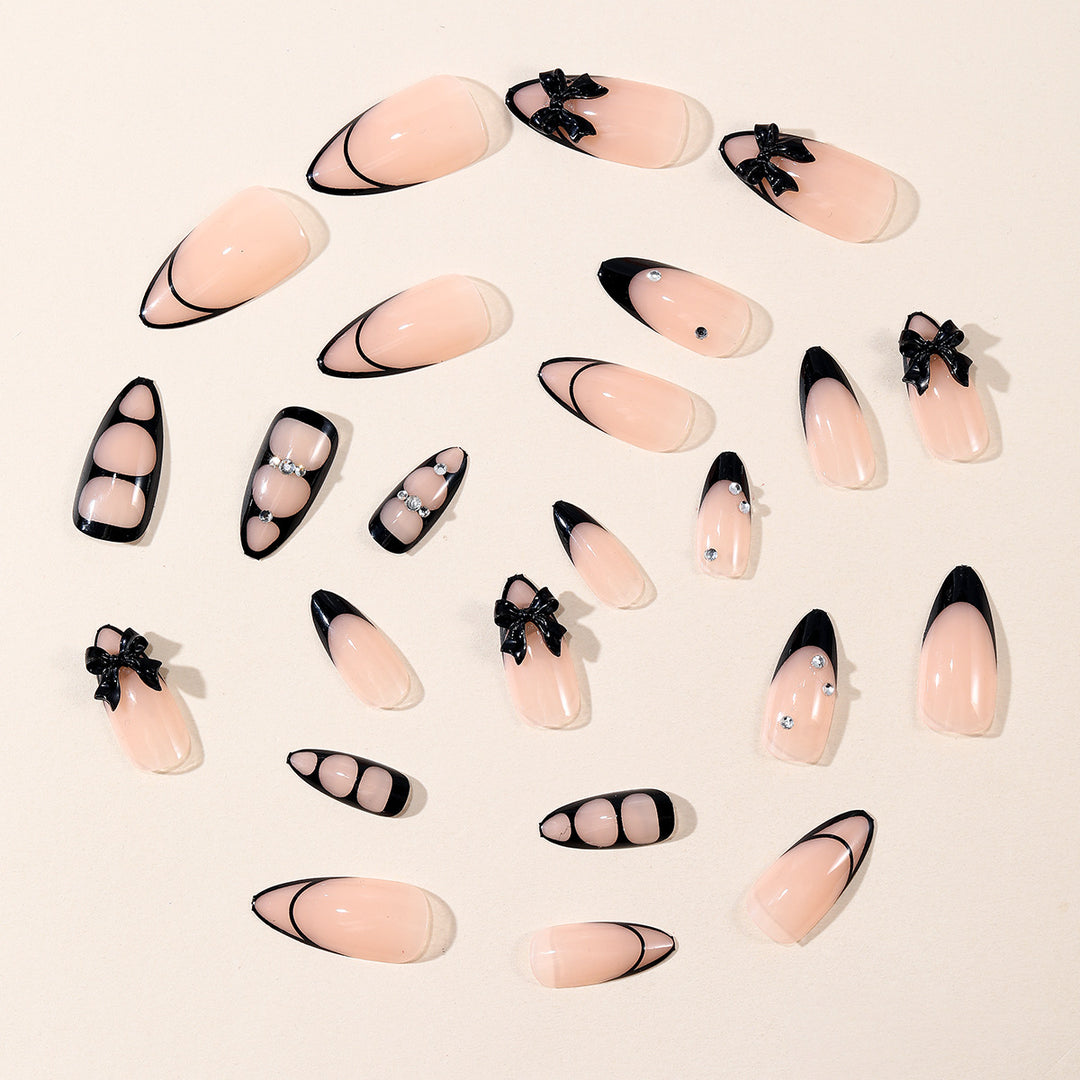 Gothic Bling Stiletto Nail Art Extensions Bowlift
