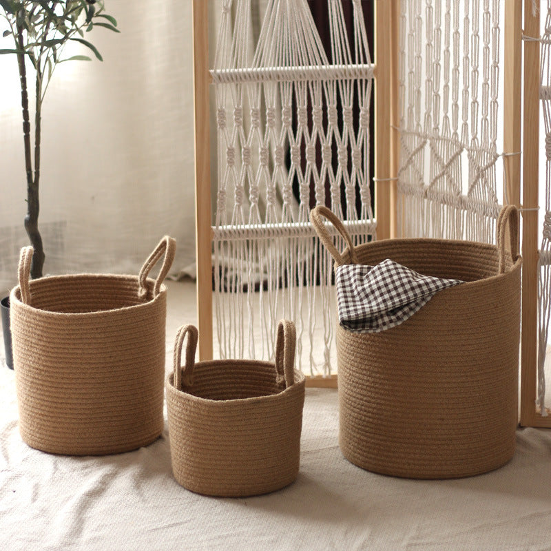 Handcrafted storage basket made of natural material Bowlift