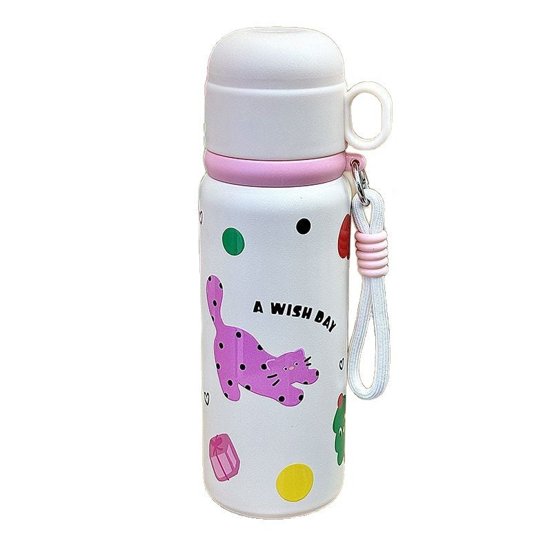 Women's insulated bottle with cheerful polka dot pattern Bowlift