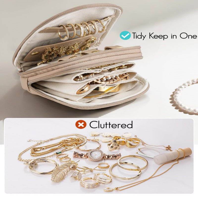 Elegant jewelry organizer with multiple compartments Bowlift