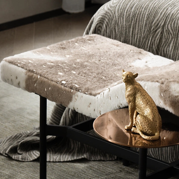 Decorative Golden Leopard Statue Holder