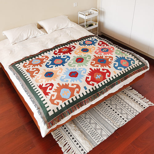 Bohemian Patterned Throw Blanket
