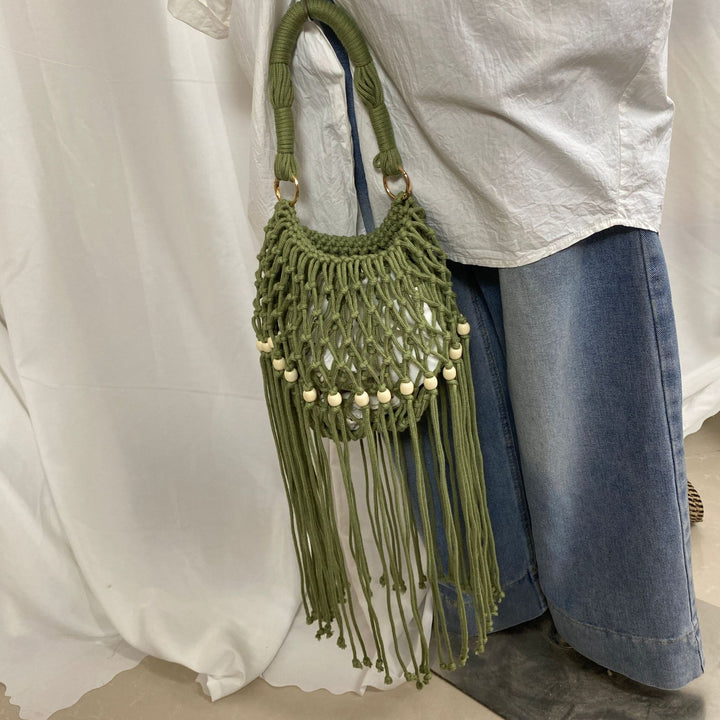 Artisanal macramé shoulder bag Bowlift