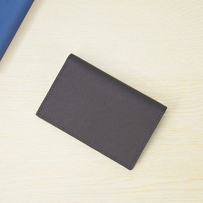 Sleek Leather Business Card Holder Bowlift