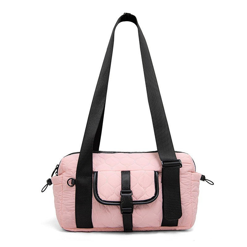 Multifunctional shoulder bag with structured design Bowlift