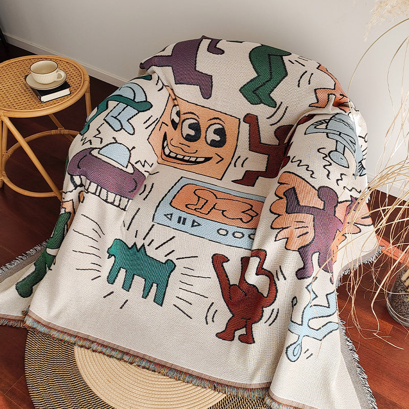Artistic Woven Throw Blanket