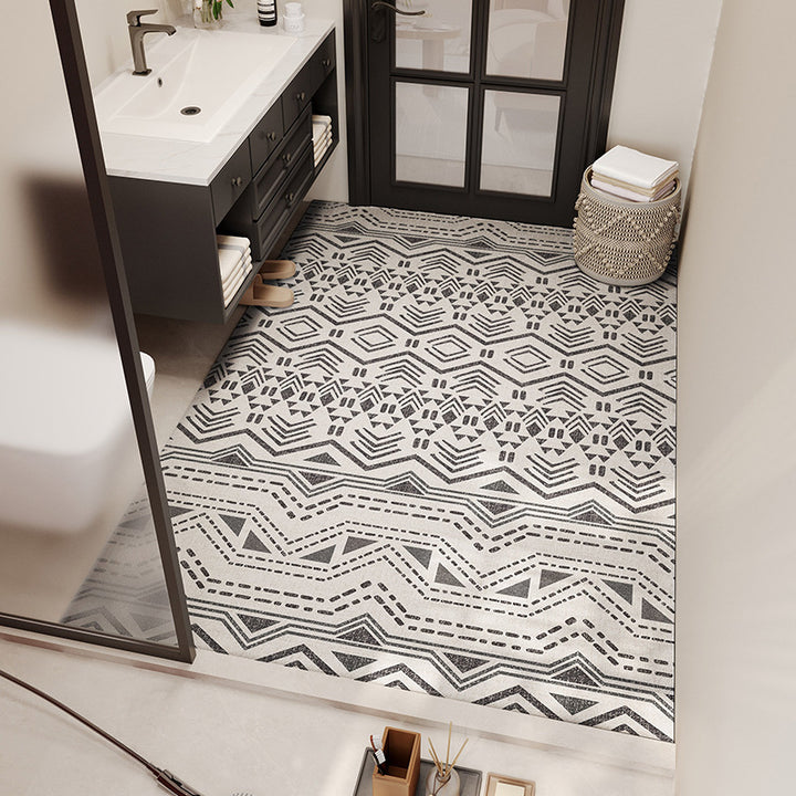 Tribal Pattern Bathroom Mat Bowlift