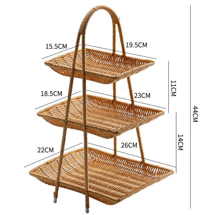 Handcrafted Wicker Storage Basket Bowlift