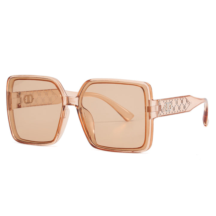 Ladies fashionable square sunglasses with transparent design Bowlift
