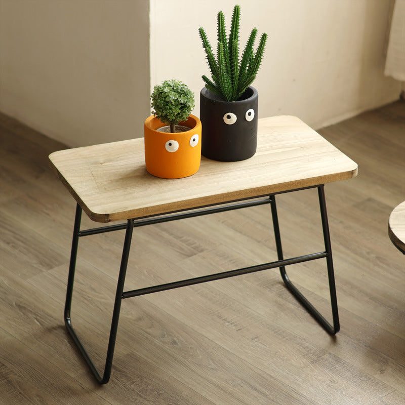 Modern wooden stool with metal frame Bowlift