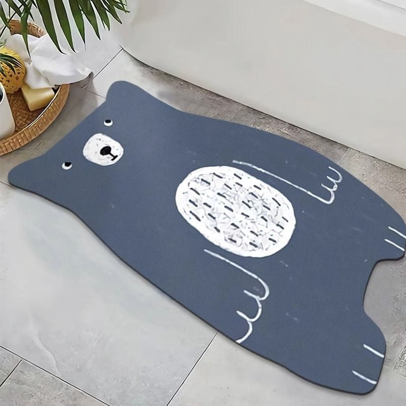 Bear-Shaped Bath Mat