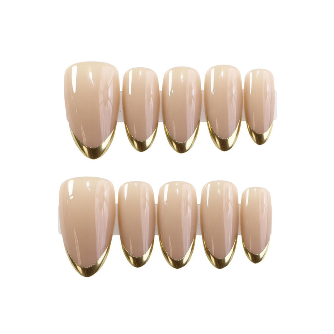 Luxe French Tip Press-On Nail Set Bowlift