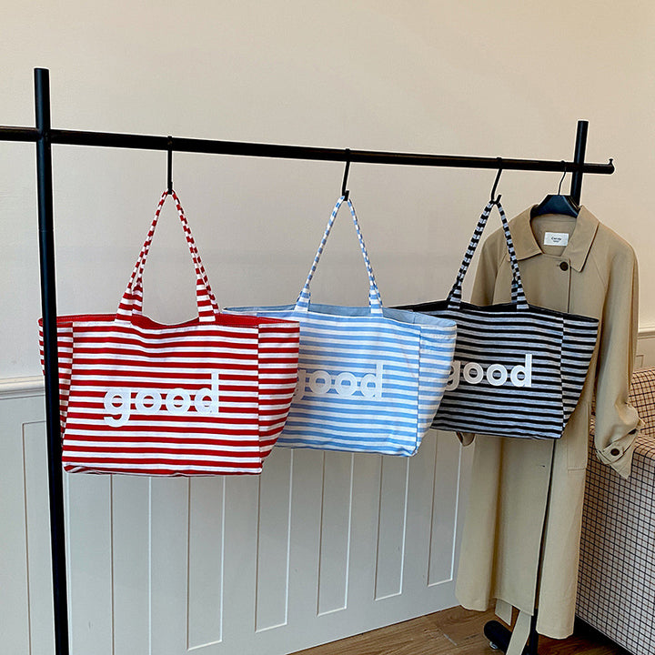 WoSpacious Canvas Beach Tote Bag Bowlift