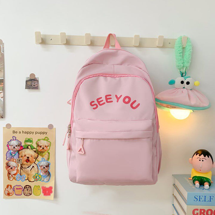 Playful Graphic Print Backpack