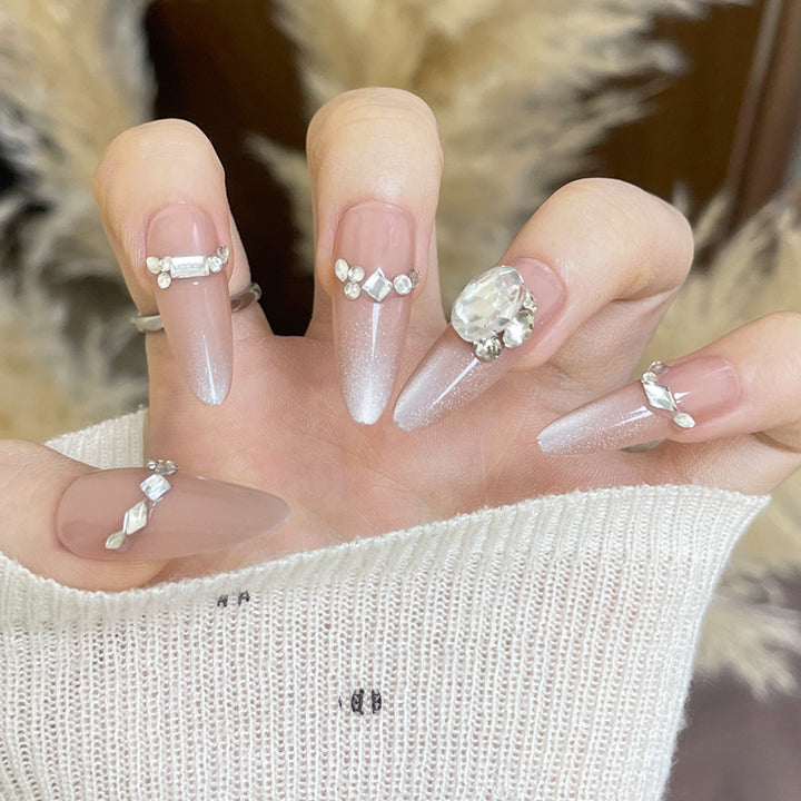 Artistic Nail Extensions with Decorative Elements Bowlift