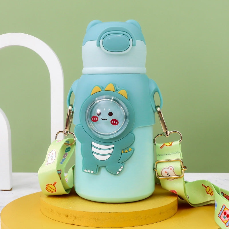 Women's Insulated Water Bottle with Cute Animal Design Bowlift