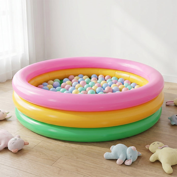 Ladies inflatable paddling pool with colorful sea design Bowlift