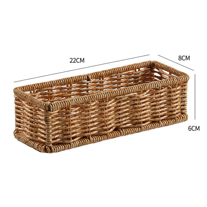 Rectangular Woven Storage Basket Bowlift