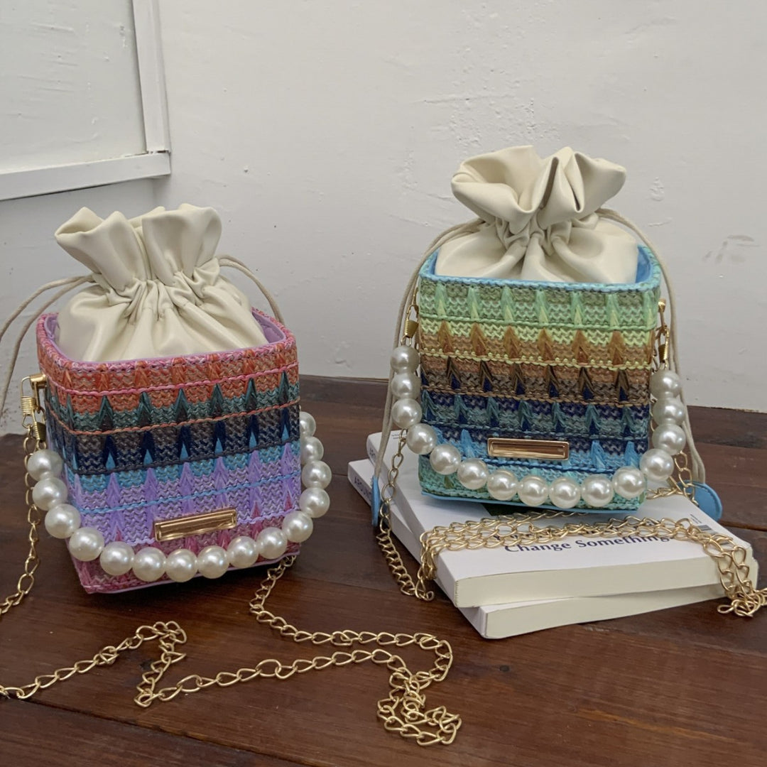 Charming Mini Drawstring Shoulder Bag Bowlift
