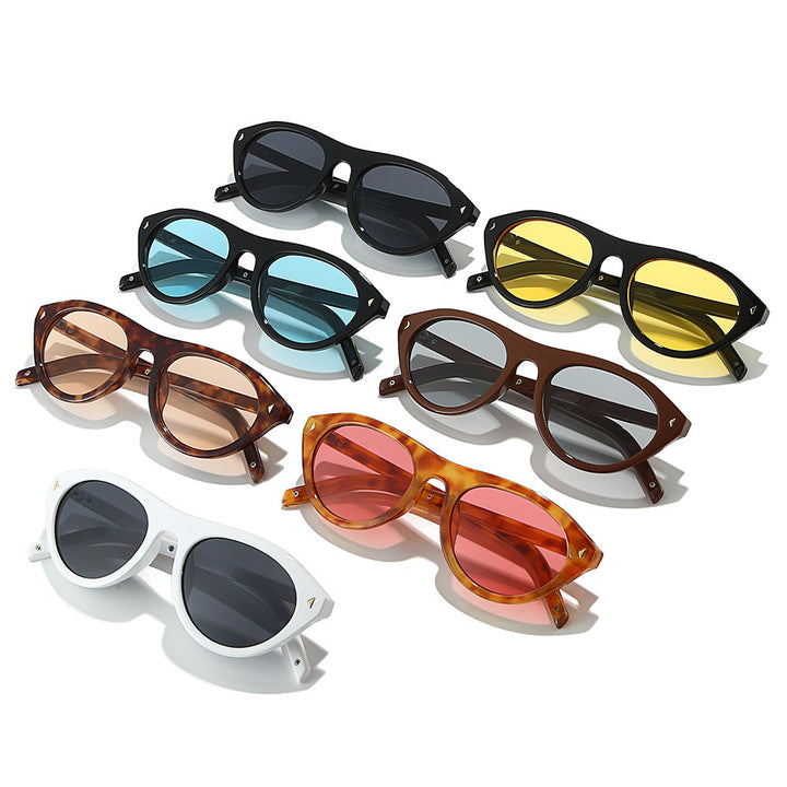Retro-Inspired Geometric Sunglasses Bowlift