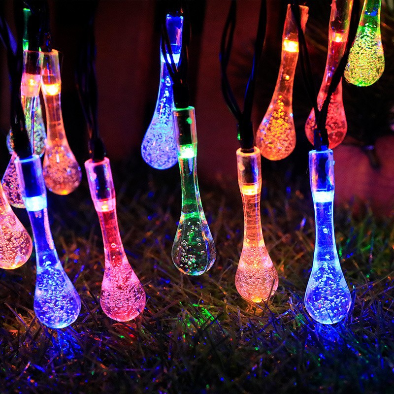 Globe LED String Lights With Waterproof Copper Wire And Textured Clear Bulbs Bowlift