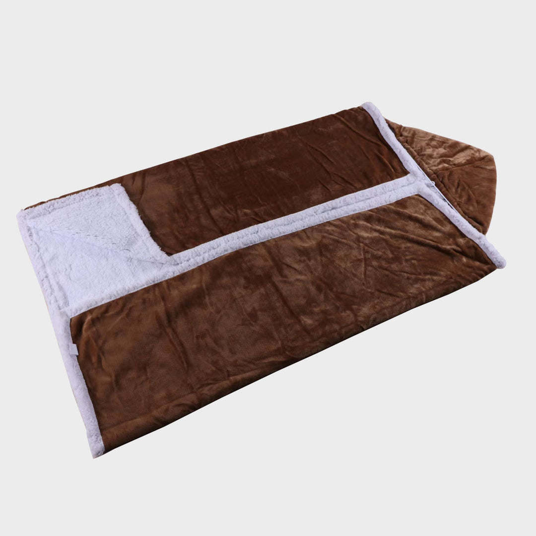 Women's Plush Blanket with Double Fleece Bowlift