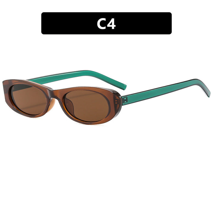 Ladies fashionable sunglasses in elegant oval frame Bowlift