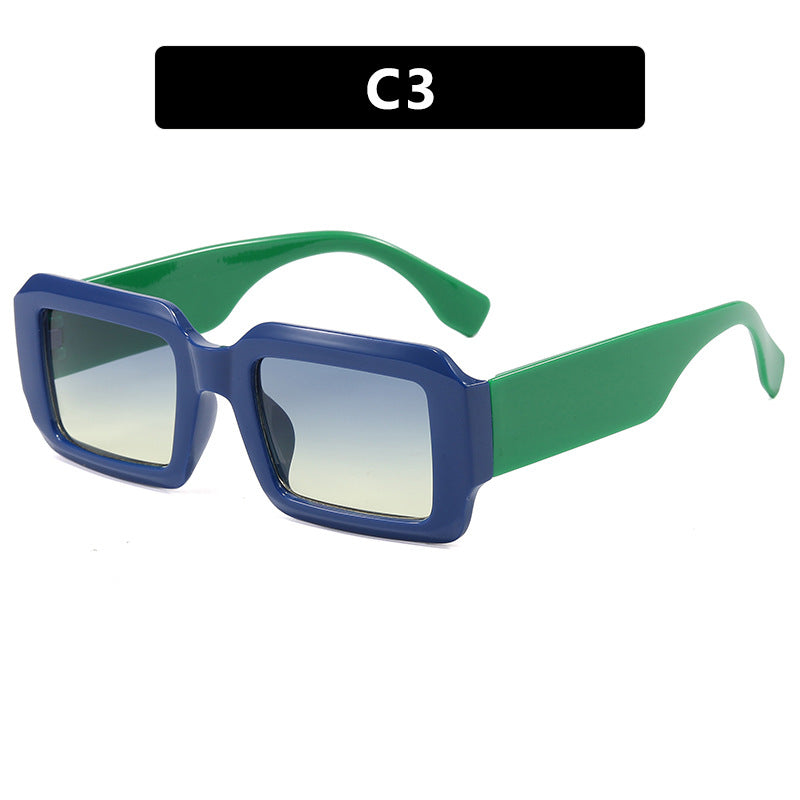 Ladies oversized square sunglasses with modern plastic frame Bowlift