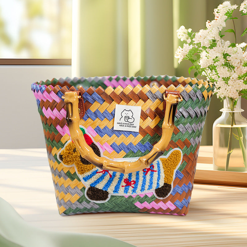 Handmade basket bag Bowlift