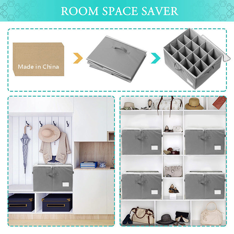 Multifunctional shoe storage box with compartments Bowlift
