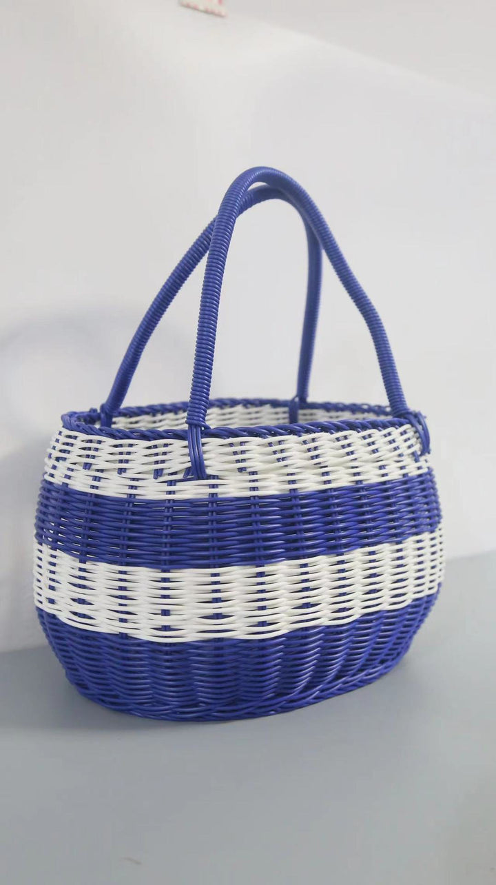 Women Handwoven Basket with Sturdy Handles Bowlift