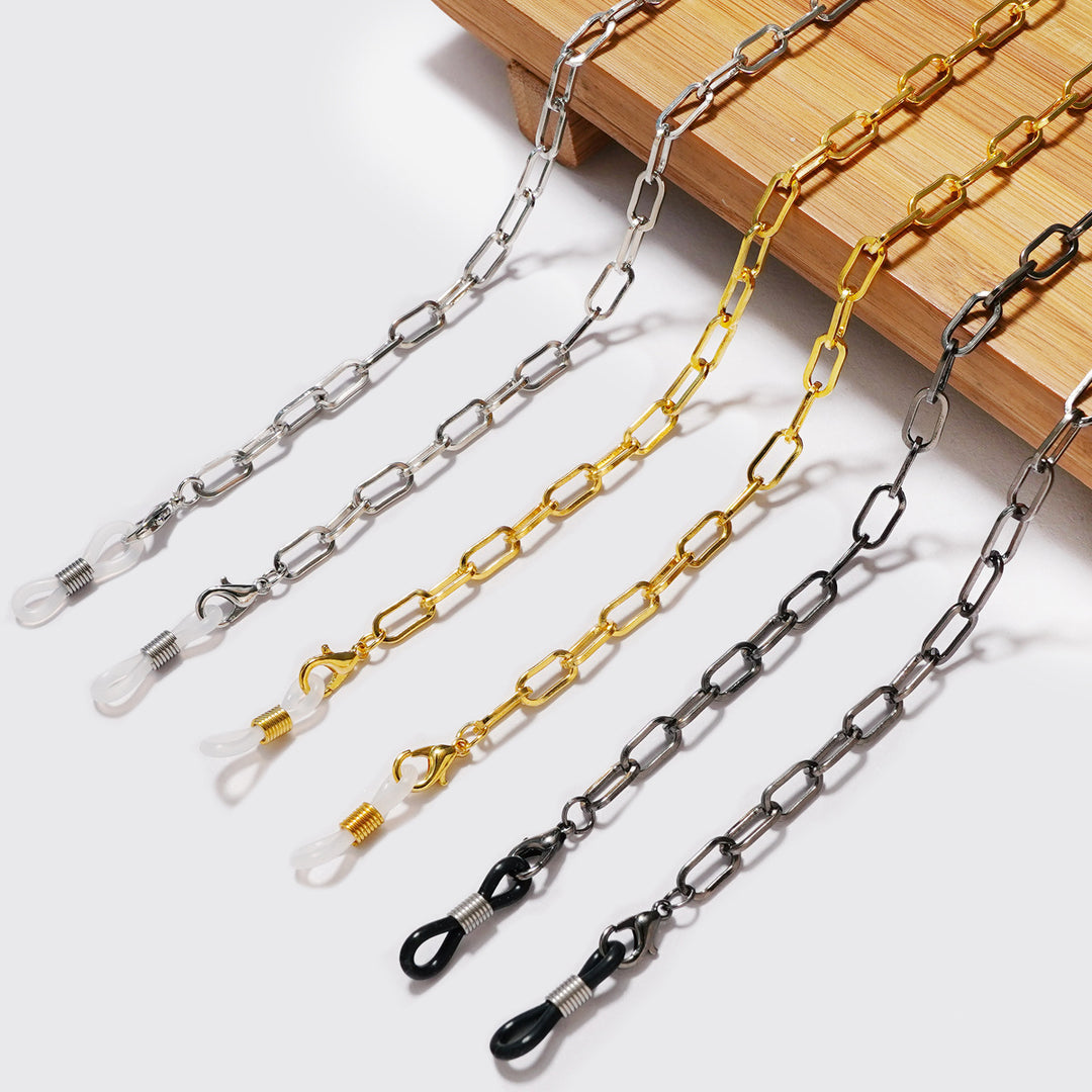 Metallic Chain Eyewear Holder Bowlift