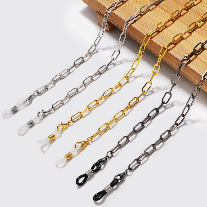 Metallic Chain Eyewear Holder Bowlift