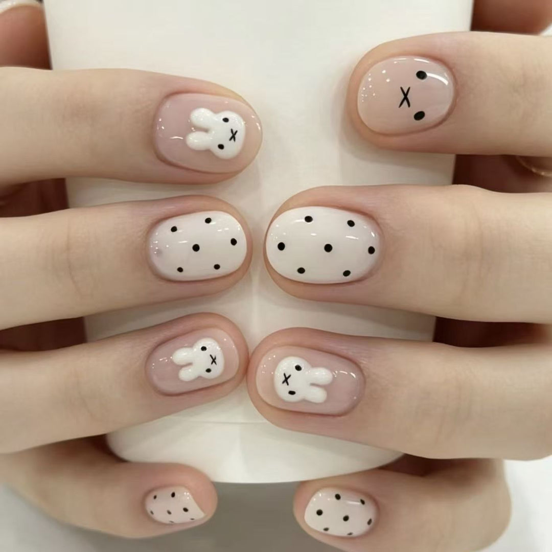 Artistic Coffee-Inspired Press-On Nail Art Set Bowlift