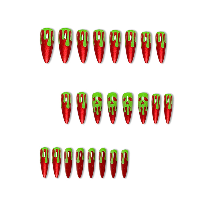 Edgy Vampire-Inspired Stiletto Nail Art Extensions Bowlift