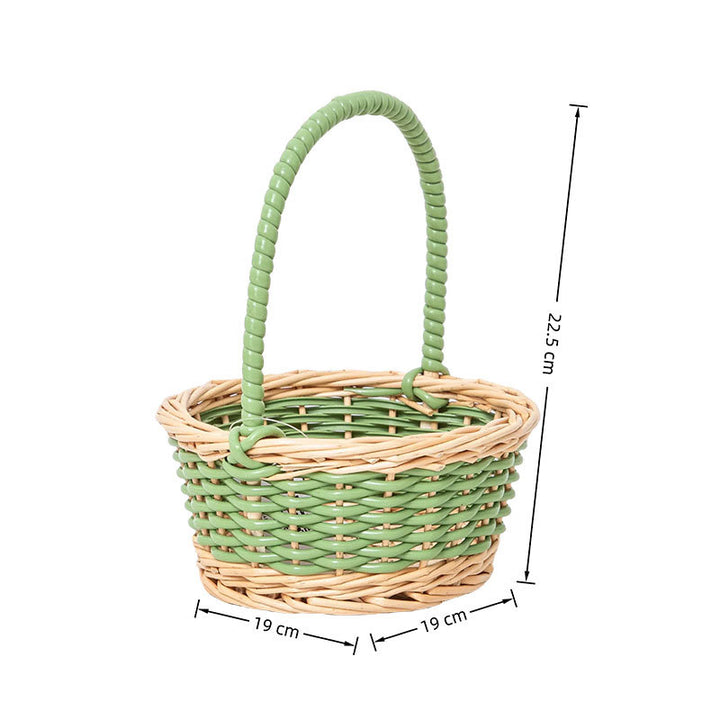 Decorative Woven Flower Basket Bowlift