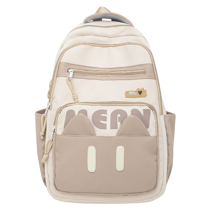 Cute Cat Ears School Backpack Bowlift