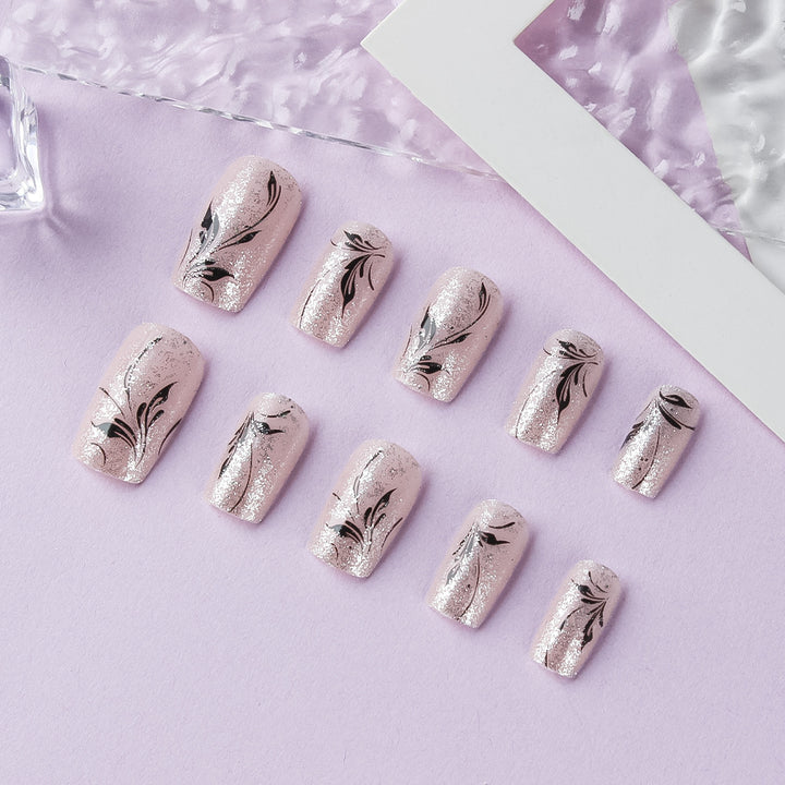 Floral Gel Nail Art Design Bowlift 1787542888