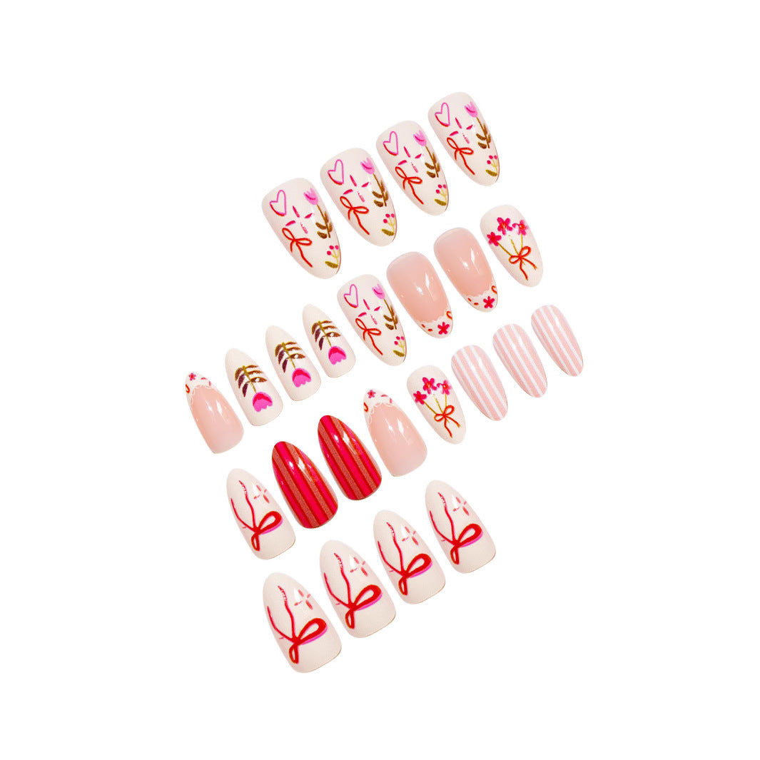 Artistic Floral Nail Art Set Bowlift
