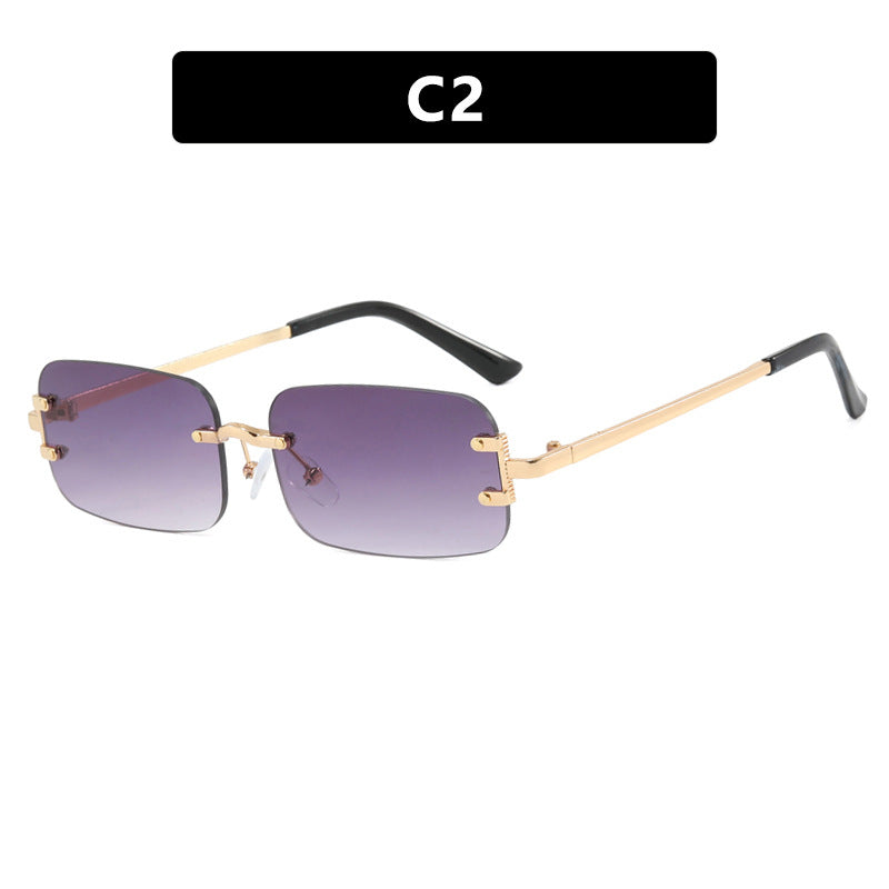 Ladies square sunglasses with high-quality metal frame Bowlift