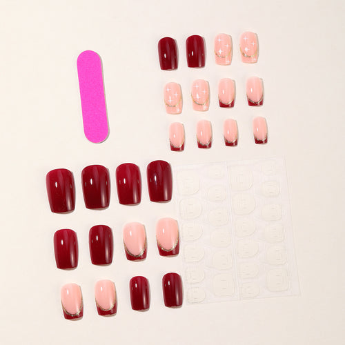 Elegant 3D Gem Accent Nail Art Extensions Bowlift