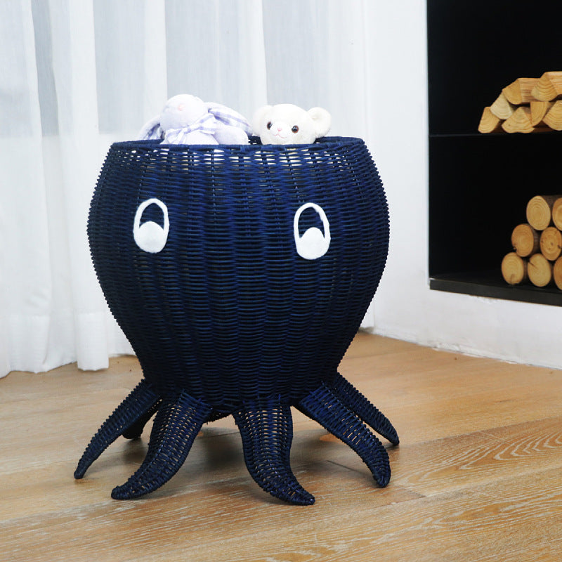 Cute Octopus-Shaped Woven Planter Bowlift
