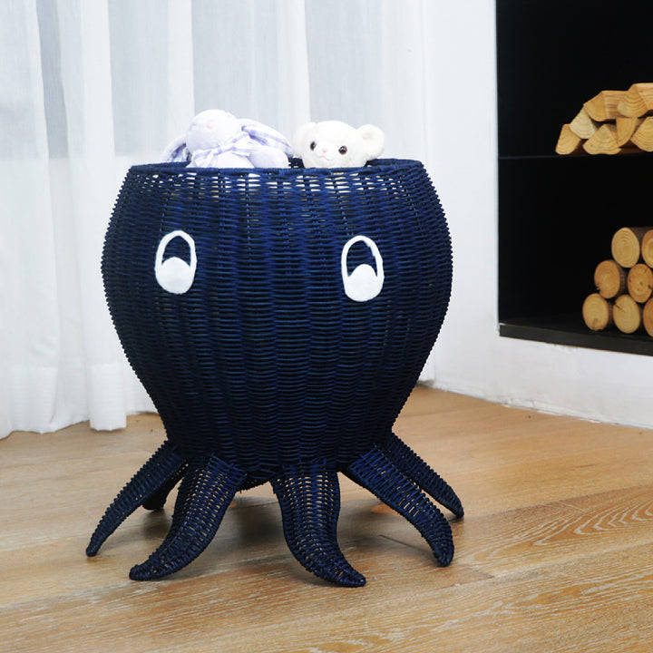 Cute Octopus-Shaped Woven Planter Bowlift